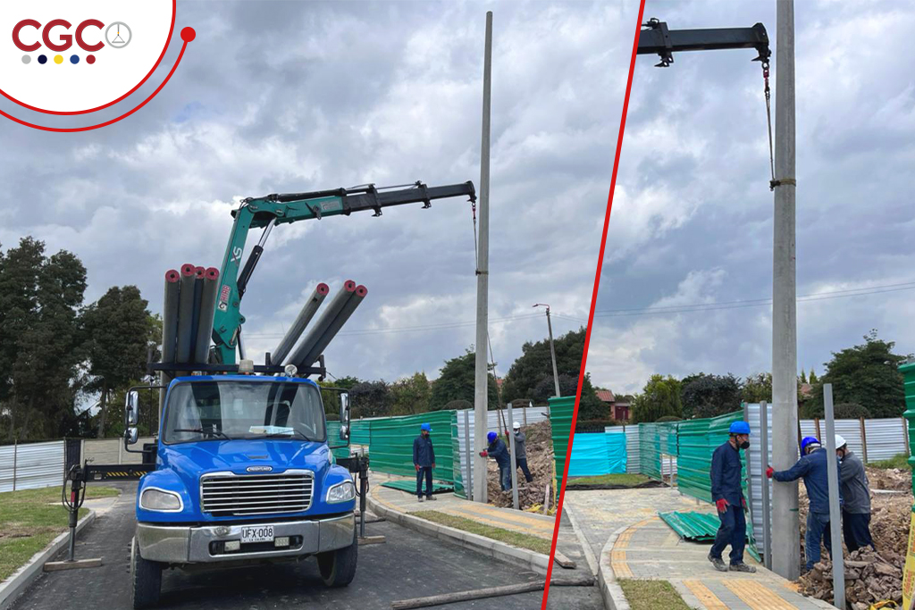 Instalación de Postes en Concreto